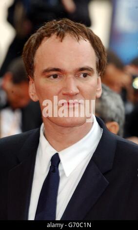 QUENTIN Tarantino, réalisateur AMÉRICAIN et président du jury, arrive pour la projection de Bad Education - un film de Pedro Almodovar, au Palais de Festival pendant le 57e Festival de Cannes en France. Banque D'Images