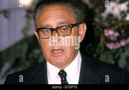 Politique - Le Dr Henry Kissinger - Londres Banque D'Images