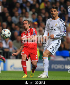 Football - Ligue des Champions - Semi Final - Première étape v Real madrid - Bayern Munich - Santiago Bernabeu Banque D'Images