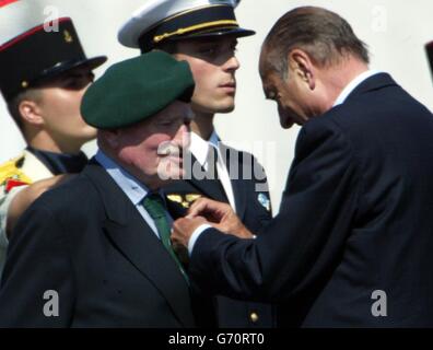 D-Day anniversaire cérémonie des médailles Banque D'Images