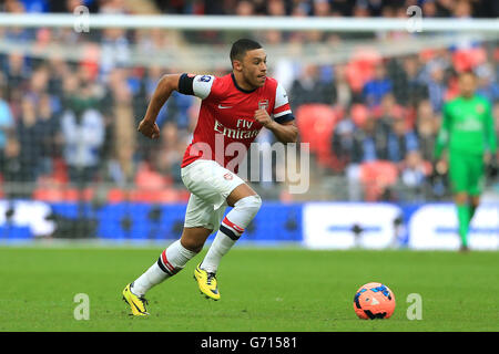 Football - coupe FA - demi-finale - Wigan Athletic v Arsenal - Stade Wembley. Alex Oxlade-Chamberlain, Arsenal Banque D'Images