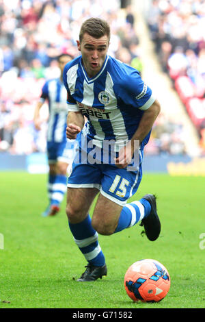 Football - coupe FA - demi-finale - Wigan Athletic v Arsenal - Stade Wembley. Callum McManaman, Wigan Athletic Banque D'Images