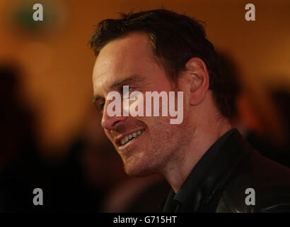 Michael Fassbender assiste à la première de Frank en Irlande au Lighthouse Cannanema, Smithfield, Dublin. Banque D'Images