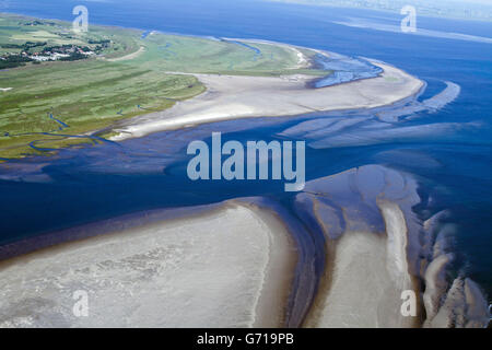 Côte de la mer du Nord, le parc national de la mer des Wadden du Schleswig Holstein, St Peter Ording, Eiderstedt, Schleswig-Holstein, Allemagne Banque D'Images