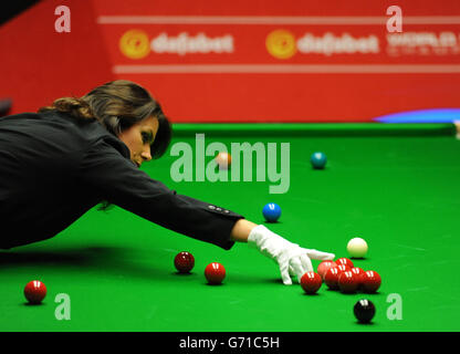 Snooker - Dafabet World Snooker Championships - Jour 1 - Le Creuset Banque D'Images