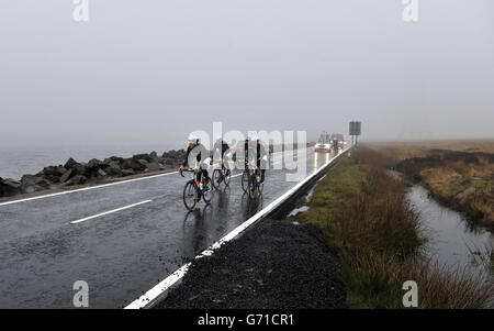 Cyclisme - Tour de France 2014 - Journée des médias Shimano géant Banque D'Images