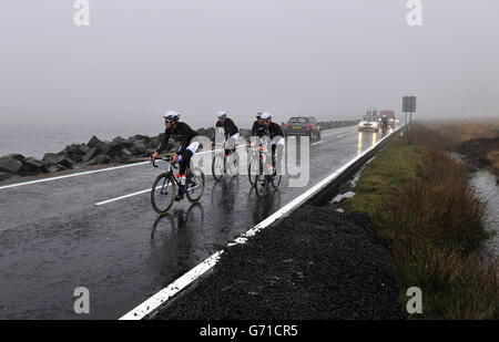 Cyclisme - Tour de France 2014 - Journée des médias Shimano géant Banque D'Images