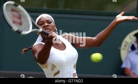 Serena Williams Wimbledon 2004 Banque D'Images