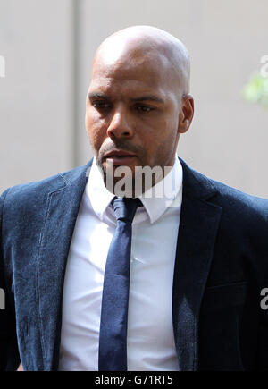 Marlon King affaire judiciaire Banque D'Images