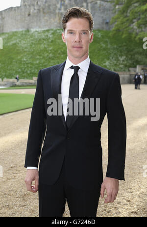 Benoît Cumberbatch arrive pour un dîner pour célébrer le travail du Royal Marsden, organisé par le duc de Cambridge au château de Windsor. Banque D'Images