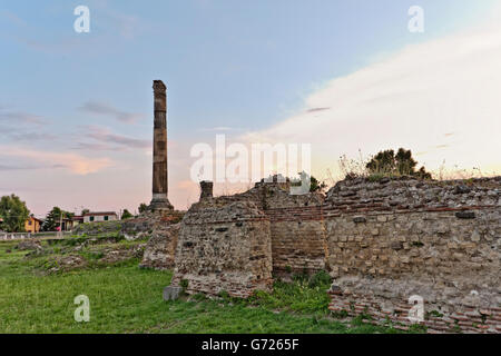 Tombe du Scipios, village romain, de Linterne, site archéologique de Giugliano, Naples, Campanie, Italie du Sud, de l'Europe Banque D'Images