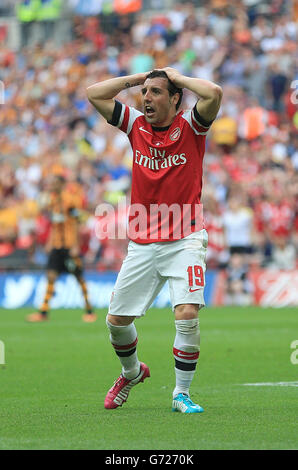 Football - coupe FA - finale - Arsenal / Hull City - Wembley Stadium. Santi Cazorla, Arsenal Banque D'Images