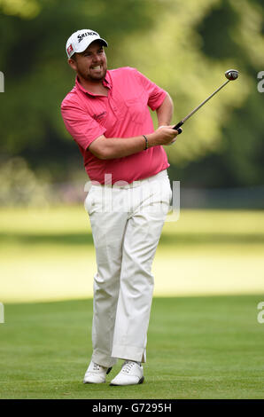 Golf - Championnat BMW PGA 2014 - troisième jour - Wentworth Golf Club.Shane Lowry de la République d'Irlande pendant le troisième jour des championnats BMW PGA au Wentworth Club, Surrey. Banque D'Images