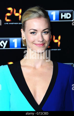 Yvonne Strahovski assister à la 24: Live Another Day UK Premiere à Old Billingsgate, Londres. APPUYEZ SUR ASSOCIATION photo. Date de la photo: Mardi 6 mai 2014. Le crédit photo devrait se lire comme suit : Ian West/PA Wire Banque D'Images