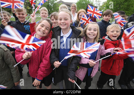 Duchesse de Cornouailles en visite à la Leeming Banque D'Images