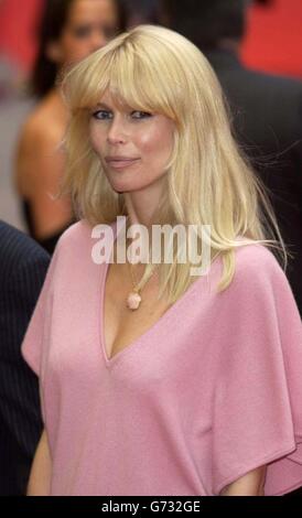 Claudia Schiffer UK Spiderman Deux Premiere Banque D'Images