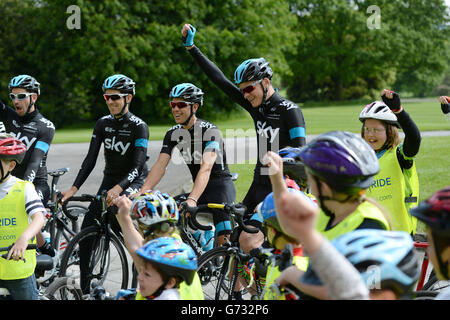 Chris Froome cyclisme - Photocall - Harrogate Banque D'Images