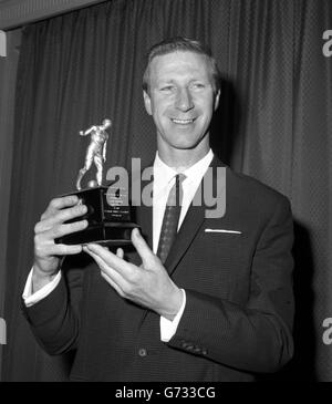 Jackie Charlton footballeur de l'année 1967 Banque D'Images