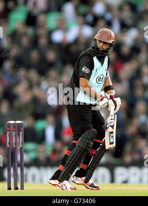 Cricket - NatWest T20 Blast - South Division - Surrey c. Middlesex - The Kia Oval. Hashim Amla de Surrey Banque D'Images