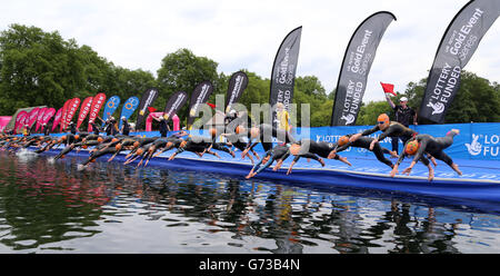 - Triathlon ITU World Series - PruHealth World Triathlon - Londres Banque D'Images