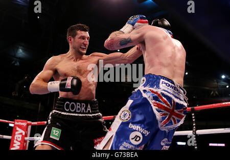 Boxe - IBF et WBA World Super Titre Poids moyens - Carl Ligue v George Groves - Stade de Wembley Banque D'Images