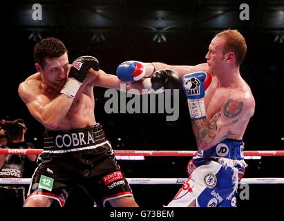 Boxe - IBF et WBA World Super Titre Poids moyens - Carl Ligue v George Groves - Stade de Wembley Banque D'Images