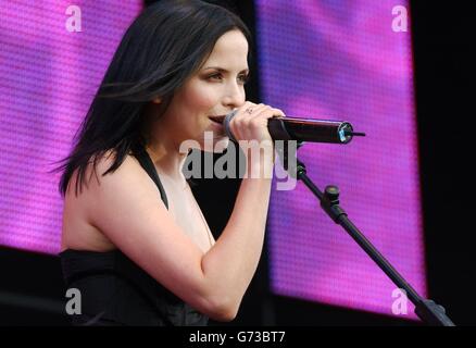 Andrea Corr Party In The Park concert Banque D'Images