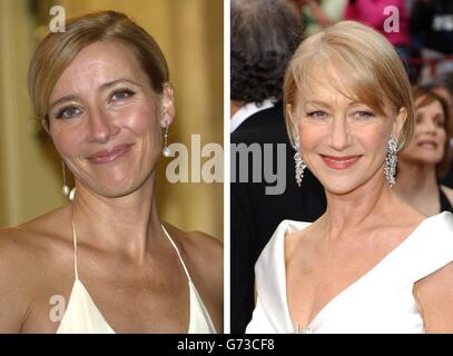 Emma Thompson et Helen Mirren award Banque D'Images