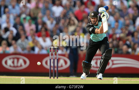 Cricket - NatWest T20 Blast - Division Sud - Surrey c. Essex - Kia Oval.Kevin Pietersen de Surrey en action Banque D'Images