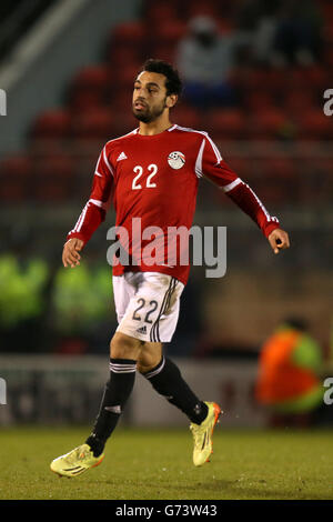 Football - International friendly - Jamaïque / Egypte - Matchroom Stadium. Mohamed Salah, Égypte Banque D'Images