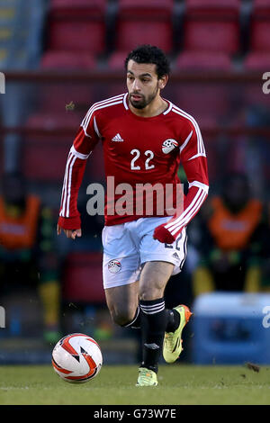 Football - International friendly - Jamaïque / Egypte - Matchroom Stadium. Mohamed Salah, Égypte Banque D'Images