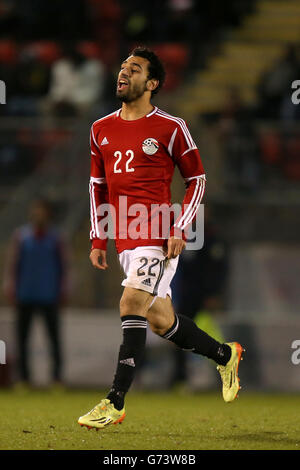 Football - International friendly - Jamaïque / Egypte - Matchroom Stadium. Mohamed Salah, Égypte Banque D'Images