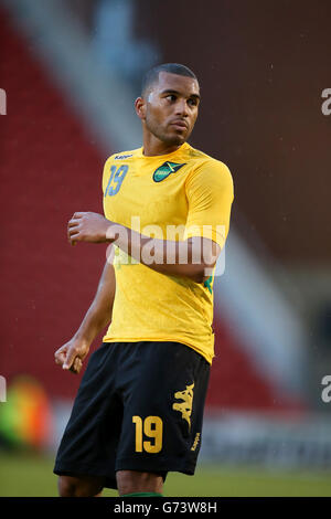 Football - International friendly - Jamaïque / Egypte - Matchroom Stadium. Adrian Mariappa, Jamaïque Banque D'Images