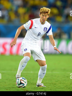 Football - coupe du monde de la FIFA 2014 - Groupe H - Russie / Corée du Sud - Arena Pantanal.Son Heung-min, Corée du Sud Banque D'Images