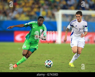 Football - Coupe du Monde FIFA 2014 - Groupe F - Nigeria v Bosnie-herzégovine - Arena Pantanal Banque D'Images