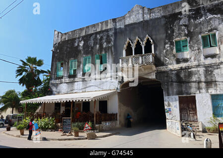 Maison historci, Stone Town, Afrique, Sanzibar Banque D'Images