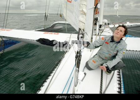 Ellen MacArthur Cowes Week Banque D'Images