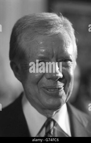 La politique AMÉRICAINE, Jimmy carter. L'ancien président américain Jimmy carter Banque D'Images