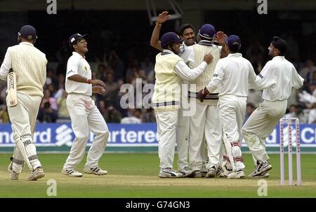 L’Inde v Angleterre Banque D'Images