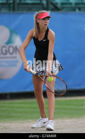 Tennis - AEGON Nottingham Challenge 2014 - 5e jour - Nottingham tennis Centre.Katie Boulter de Grande-Bretagne pendant le défi AEGON Nottingham au centre de tennis de Nottingham. Banque D'Images