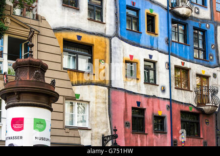 Hundertwasserhaus, Vienne, Autriche Banque D'Images