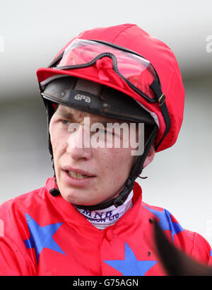 Courses hippiques - Derby Day - Hippodrome de Doncaster. Luke Morris, Jockey Banque D'Images