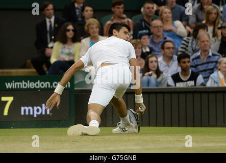 Tennis - 2014 de Wimbledon - Jour 8 - Le All England Lawn Tennis et croquet Club Banque D'Images