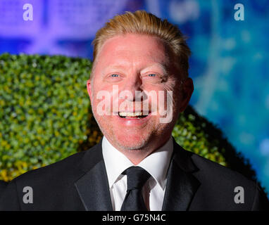 Dîner des champions de Wimbledon 2014 - Londres.Boris Becker arrive au dîner des champions de Wimbledon 2014, à l'Opéra Royal, à Covent Garden, Londres. Banque D'Images