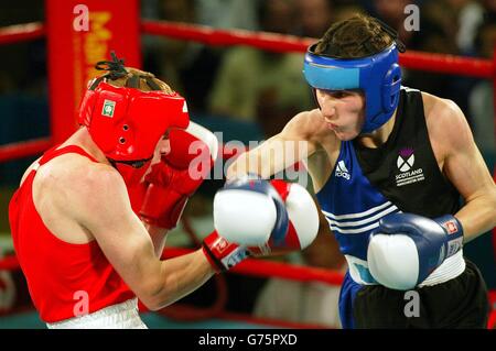 Mark Hastie v Jamie Arthur Banque D'Images