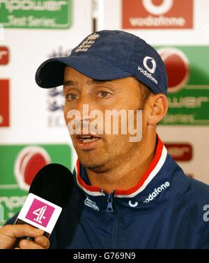 L'Angleterre Capitaine Nasser Hussain Banque D'Images