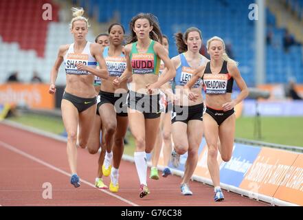 Athlétisme - Sainsbury's British Championships - deuxième jour - Alexander Stadium.Jessica Judd (au centre) à la finale de 800 m des Womens, lors des championnats britanniques de Sainsbury au stade Alexander, à Birmingham. Banque D'Images