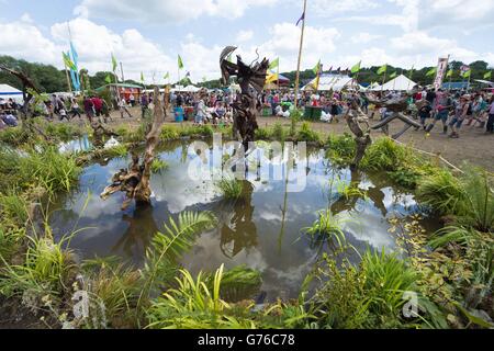 Glastonbury Festival 2014 - Jour 3 Banque D'Images