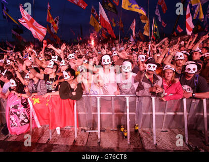 Glastonbury Festival 2014 - Jour 3 Banque D'Images