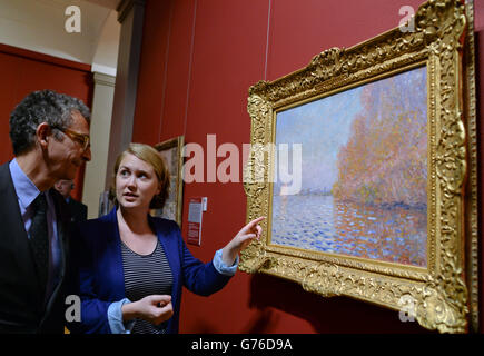 Les travaux de Monet vandalisé restauré Banque D'Images